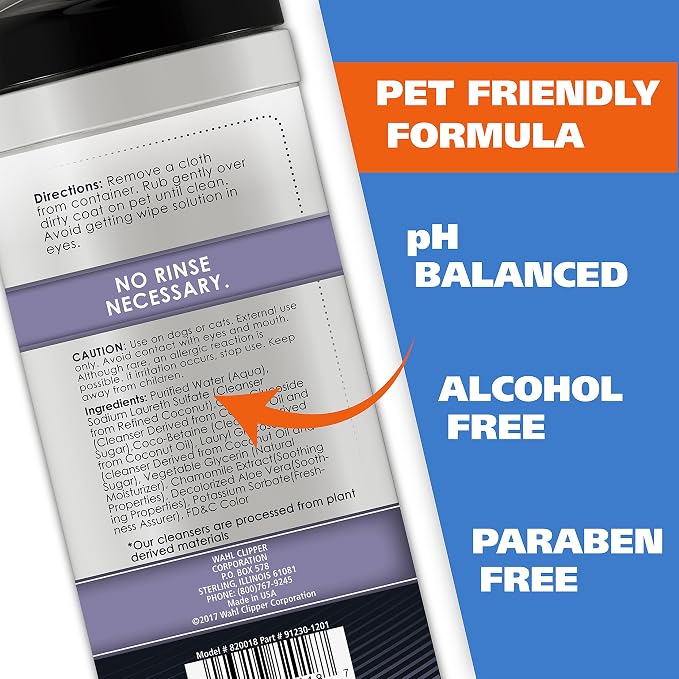 Wahl USA Pet Refresh Lavender Cleaning Wipes - Image 3