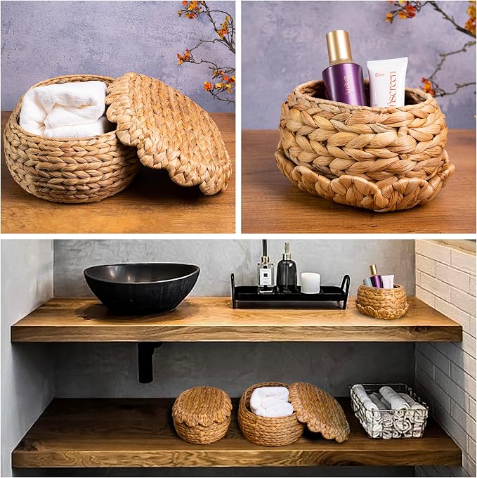 Set of 3 Wicker Storage Baskets - Image 6