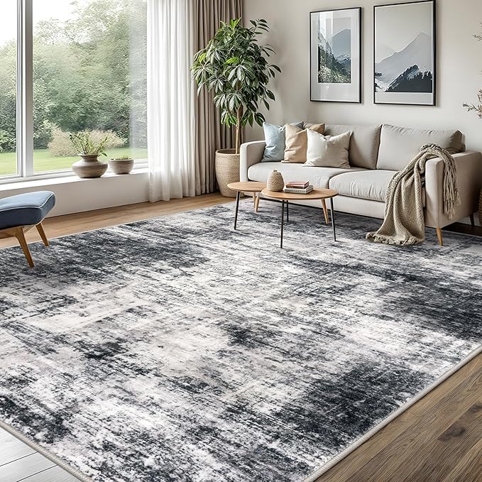 IOHOUZE Abstract Area Rugs 8x10 Ft Washable Large Rugs by iOhouze