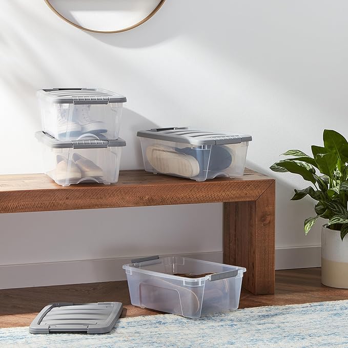 Amazon Basics Plastic Storage Containers - Image 2