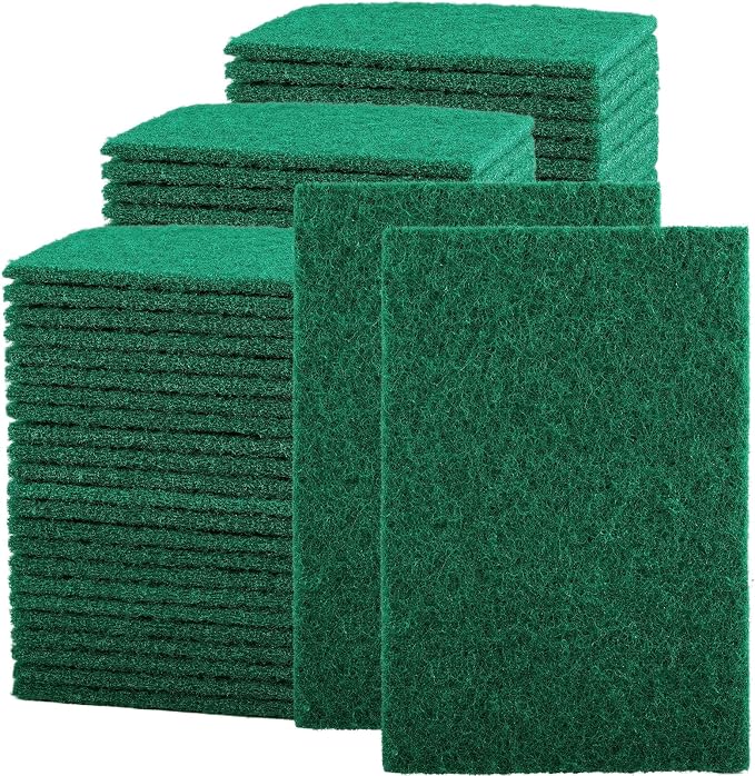 100 Pcs Scouring Pads, Heavy Duty Scour Pads, Dish Scrubber Scouring Pads by UHBYJM