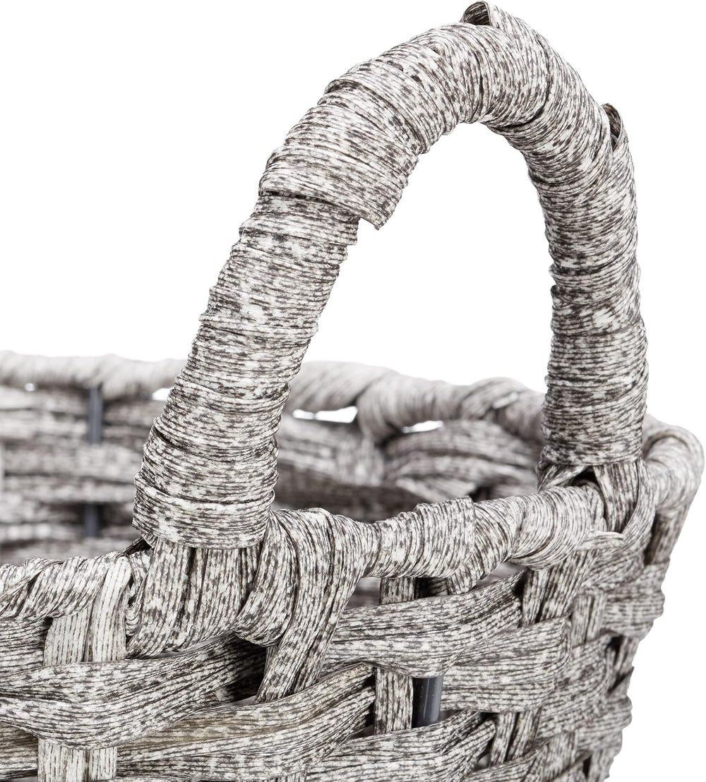 Relaxdays Set of 3 Storage Baskets, Woven, Robust, Storage Bin, Shelf Unit, 3...