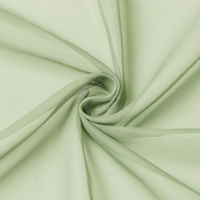 Chyhomenyc Light Green Sheer Curtains 78 Inches Long 2 Panels Set - Image 7