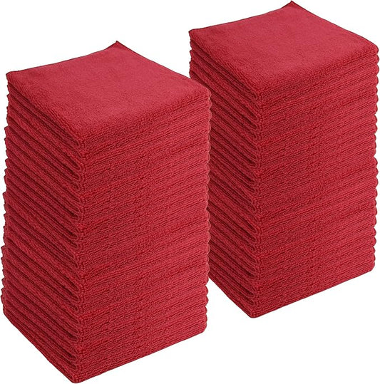 Microfiber Cleaning Cloths, 240 Pack, All-Purpose, Highly Absorbent, Washable by JDHomease