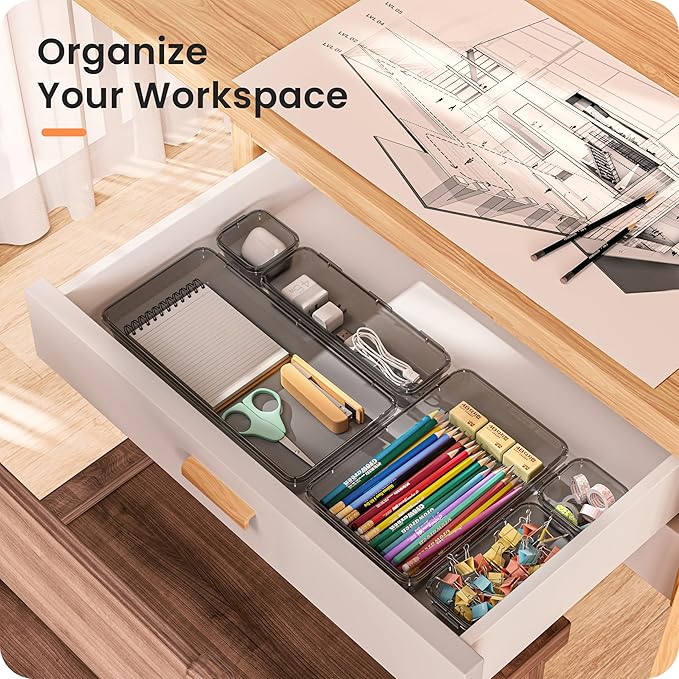【Military Grade】 Drawer Organizer, 【】 Clear Makeup organizer - Image 4