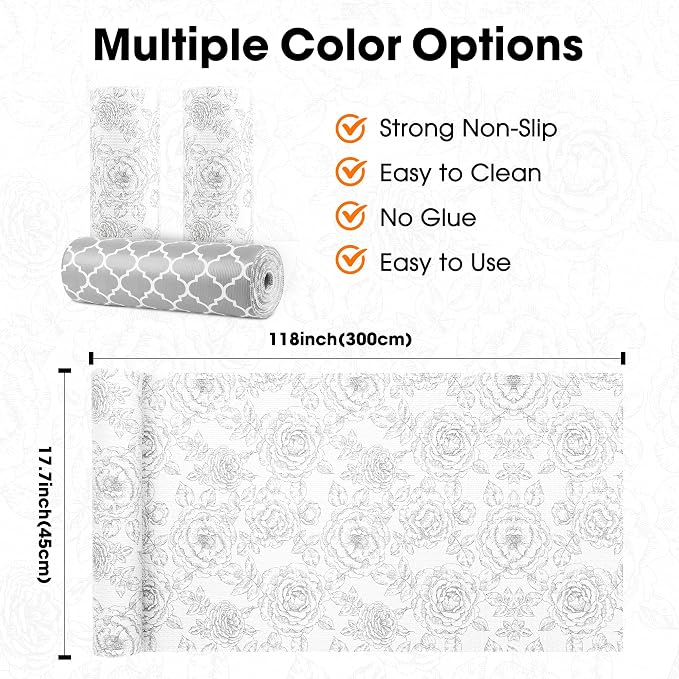 Drawer and Shelf Liner for Kitchen Cabinets Non-Adhesive Cabinet Liners for - Image 6