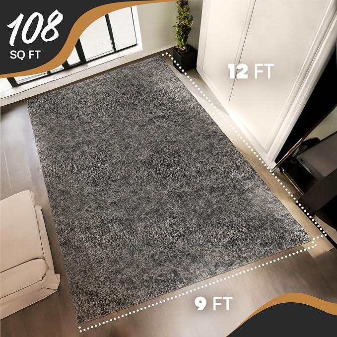 Nevlers Felt Rug Pad 9x12 | 1/4" Rug Runner Liner | Anti Skid Rug Gripper - Image 4