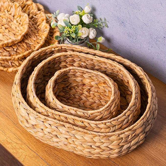Set of 3 Wicker Storage Baskets - Image 7