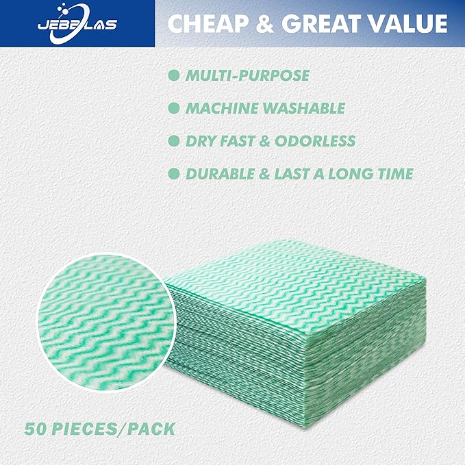 JEBBLAS Handi Wipes Reusable Cloths Dry Cleaning Cloths Dish Towel Kitchen - Image 3