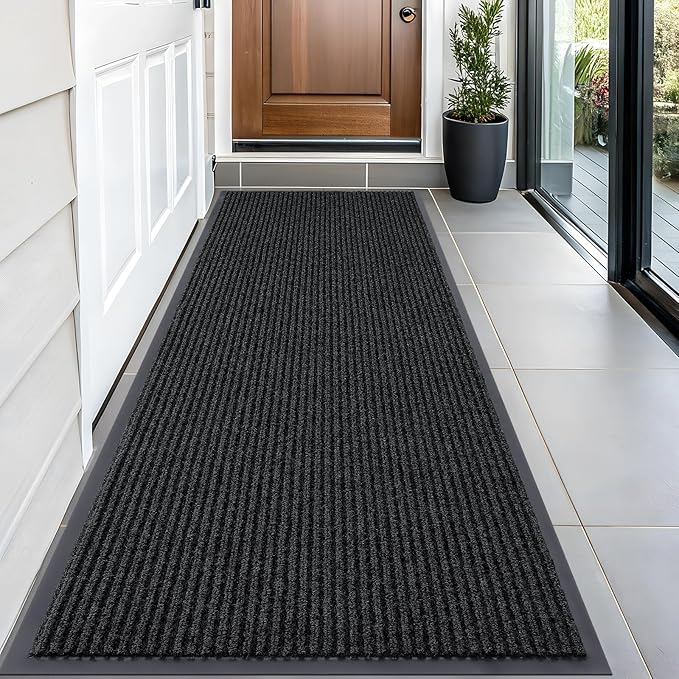 OLANLY Front Door Mat Indoor Outdoor Entrance, Waterproof Heavy Duty Doormat by OLANLY