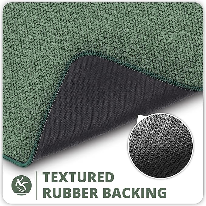 Bath Mat, Ultra Thin Bathroom Rugs, Rubber Bath Mats - Image 4