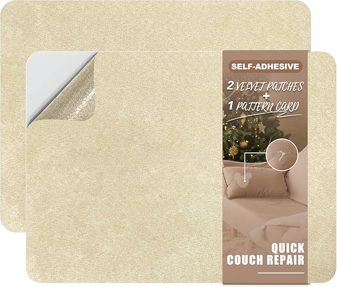 Azobur Fabric Couch Repair Patch 8.3 x 11 inches, Self-Adhesive Fabric Repair by Azobur