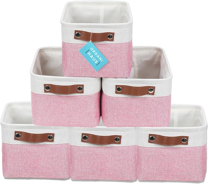 OrganiHaus Small Fabric Storage Bins by OrganiHaus