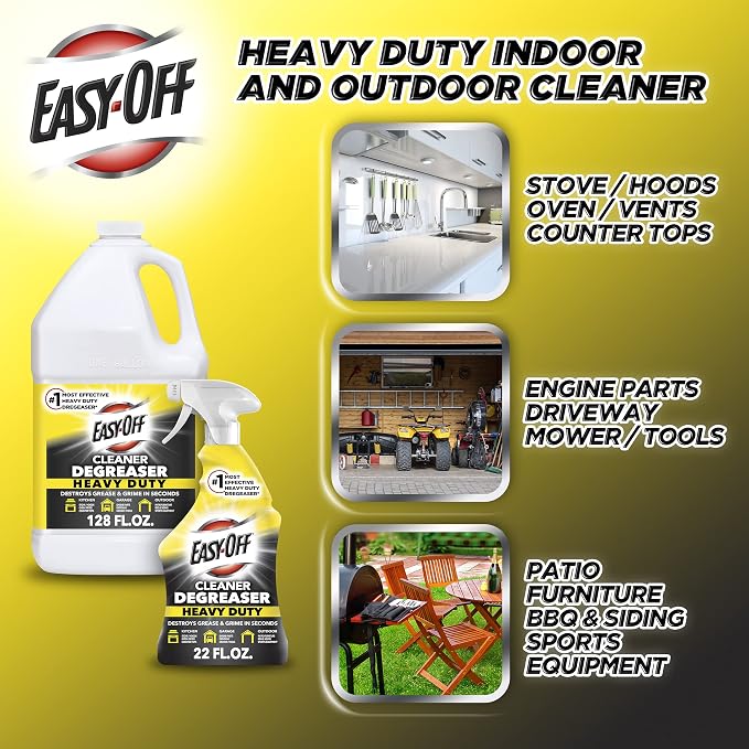 Easy Off Heavy Duty Degreaser Cleaner Spray, 32 Ounce - Image 4