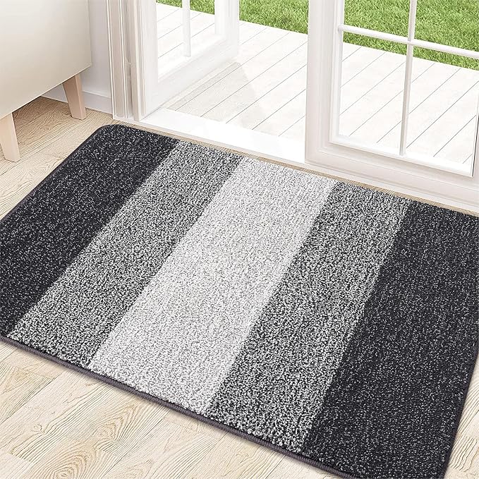 Kitinjoy Indoor Outdoor Door Mat, 32x20 Non-Slip Absorbent Dirt Trapper by Kitinjoy