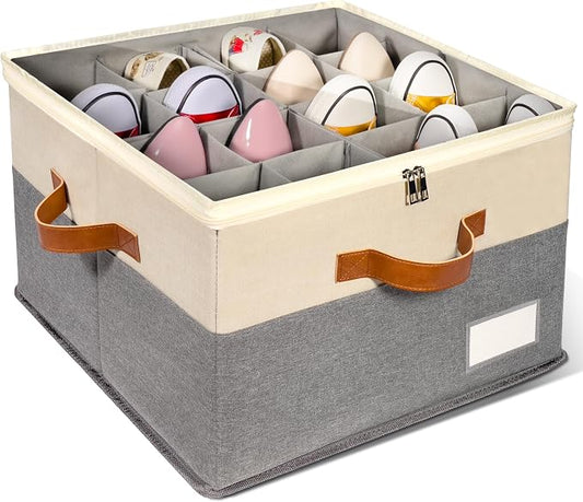 1 Pack Shoe Organizer for Closet, Adjustable Shoe Box Storage Containers by JHHBHV