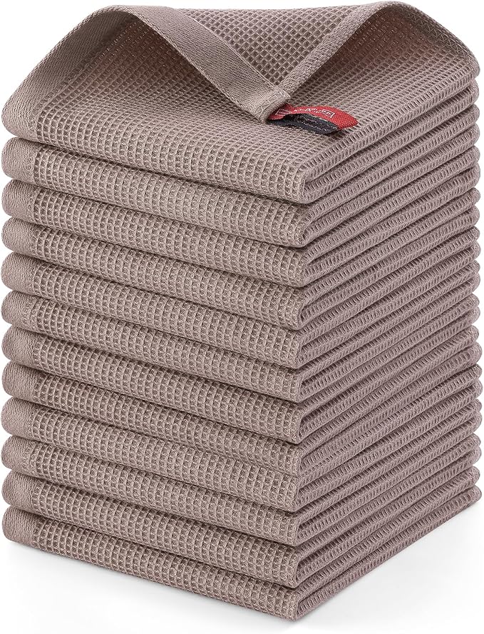 Homaxy 100% Cotton Waffle Weave Dish Cloths by Homaxy