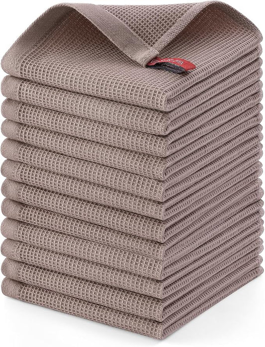 Homaxy 100% Cotton Waffle Weave Dish Cloths by Homaxy