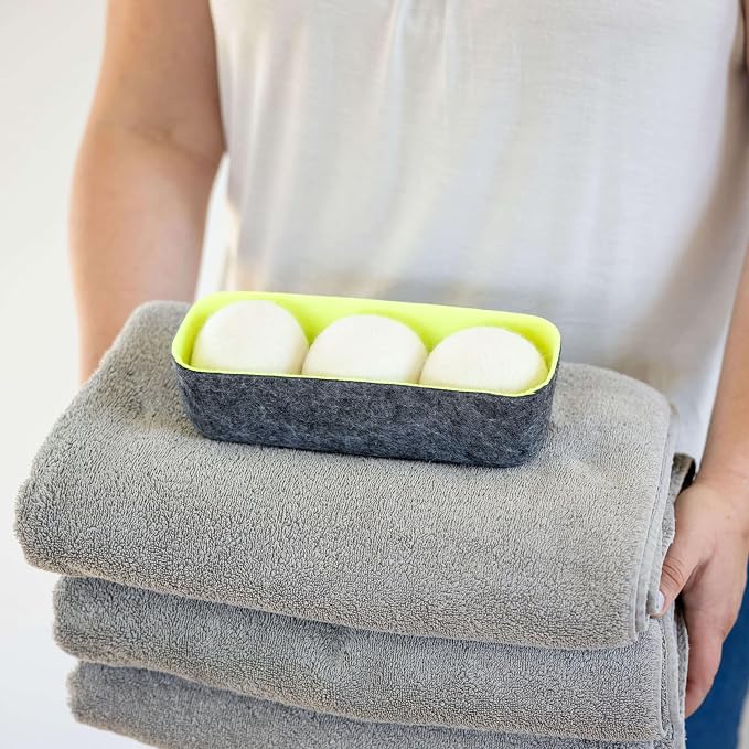 Three by Three Seattle Felt·Like·it!™ XL Wool Dryer Balls + Storage Bin: Reduce - Image 3