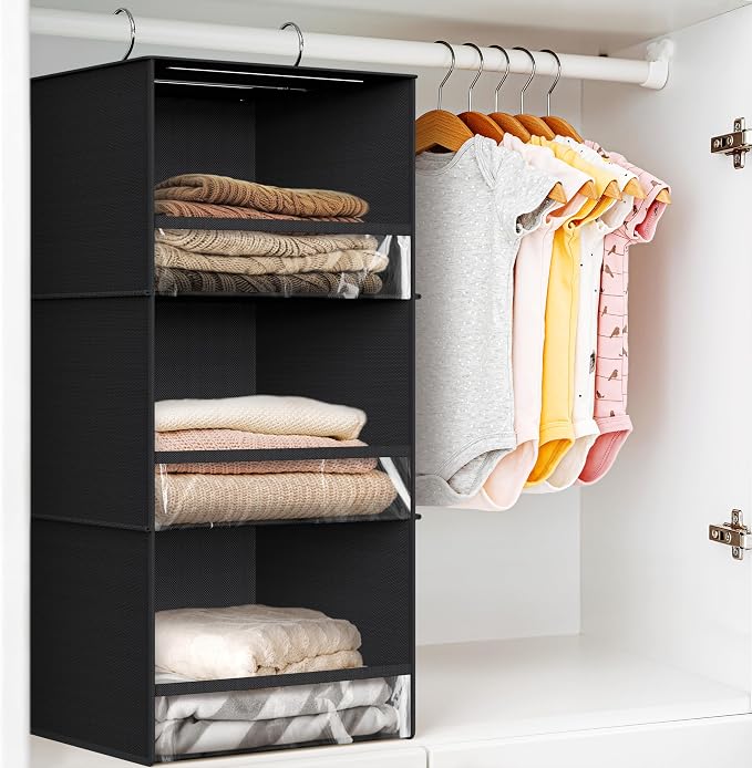 Simple Houseware 3 Shelf Hanging Closet Organizer - Image 5