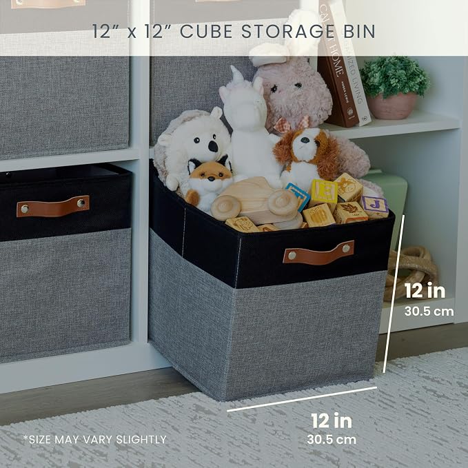 OrganiHaus 12x12 Fabric Storage Bins - Image 2
