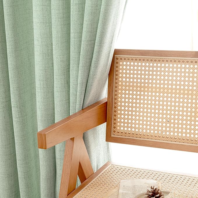 YoungsTex Sage Green Curtains 80 Inch Length - Image 5
