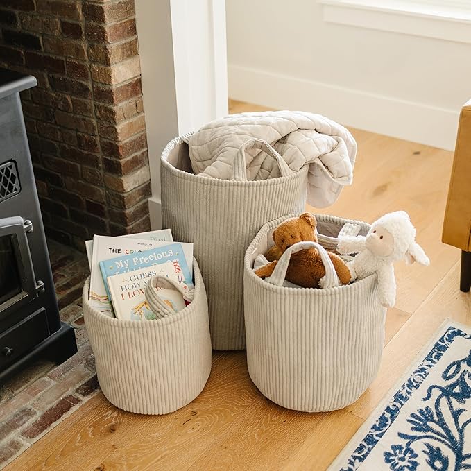 PUTSKA Blanket Basket – Round Storage - Image 7