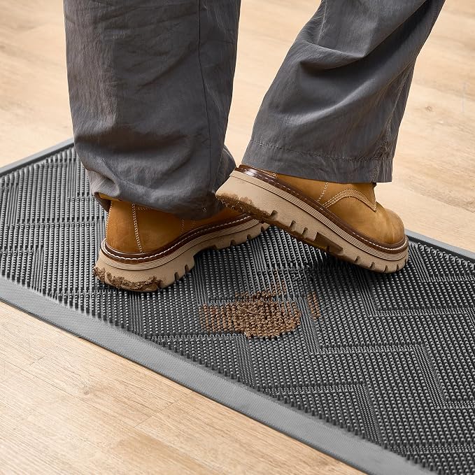 HAMARA Front Door Mat for Outside Entrance 35.5"x17" – Anti-Slip Dirt-Trapping by HAMARA