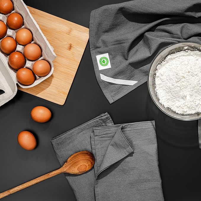 Gray Flour Sack Tea Towels - Image 3