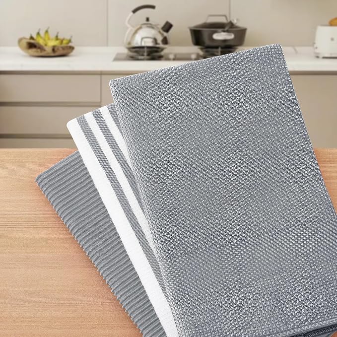 Homaxy Premium Kitchen Towels, Large Cotton 380 GSM Kitchen Hand Towels - Image 7