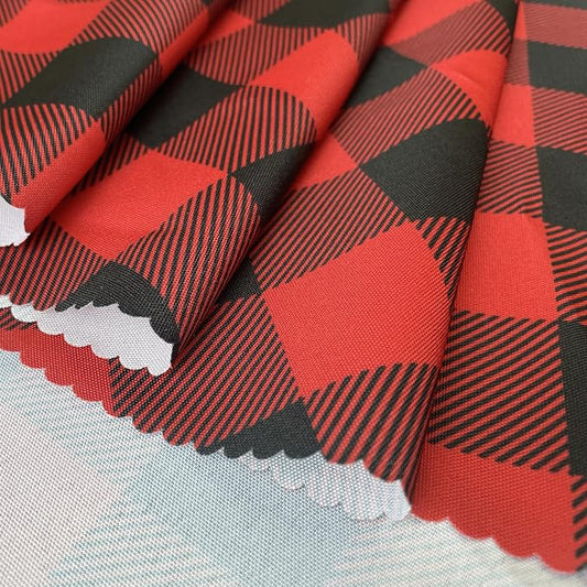 Waterproof Plaid Tablecloth Fabric - Image 2