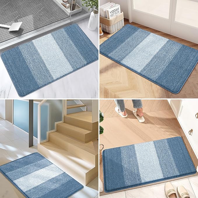 Kitinjoy Indoor Outdoor Door Mat, 59x36 Non-Slip Absorbent Dirt Trapper - Image 6