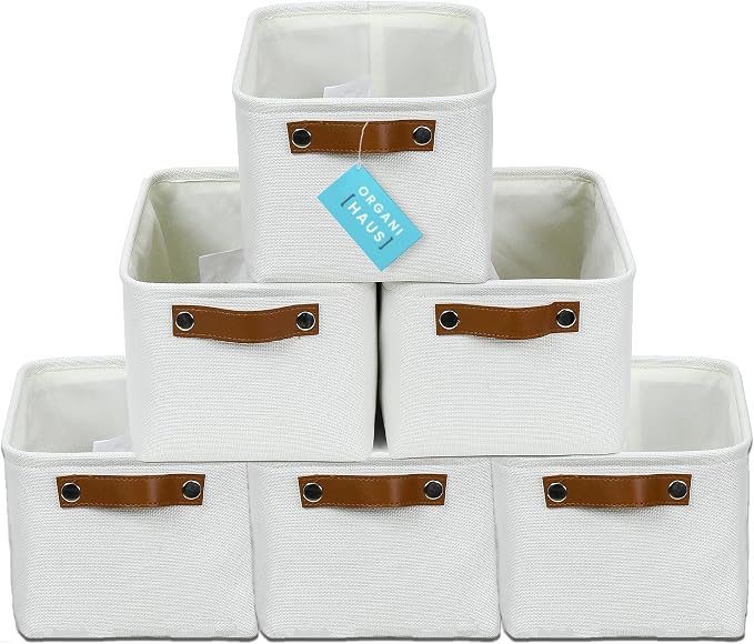 OrganiHaus Small Fabric Storage Baskets by OrganiHaus