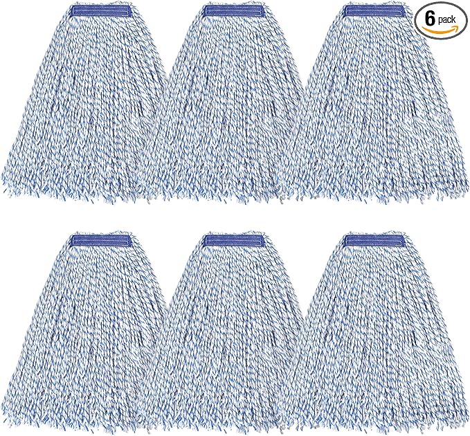MATTHEW CLEANING Looped-Open Cotton Wet Mop 1.25'' Universal Headband Heavy by MATTHEWCLEANINGPRODUCTS