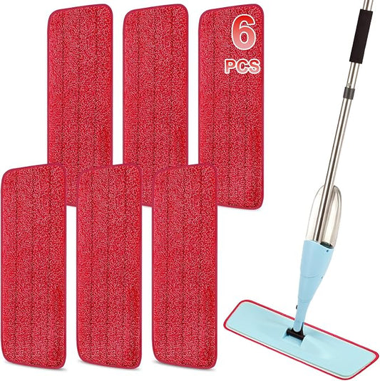 16.5 Inch Reusable Mop Pads Microfiber Spray Mop Replacement Heads by ZIYUNBIXI