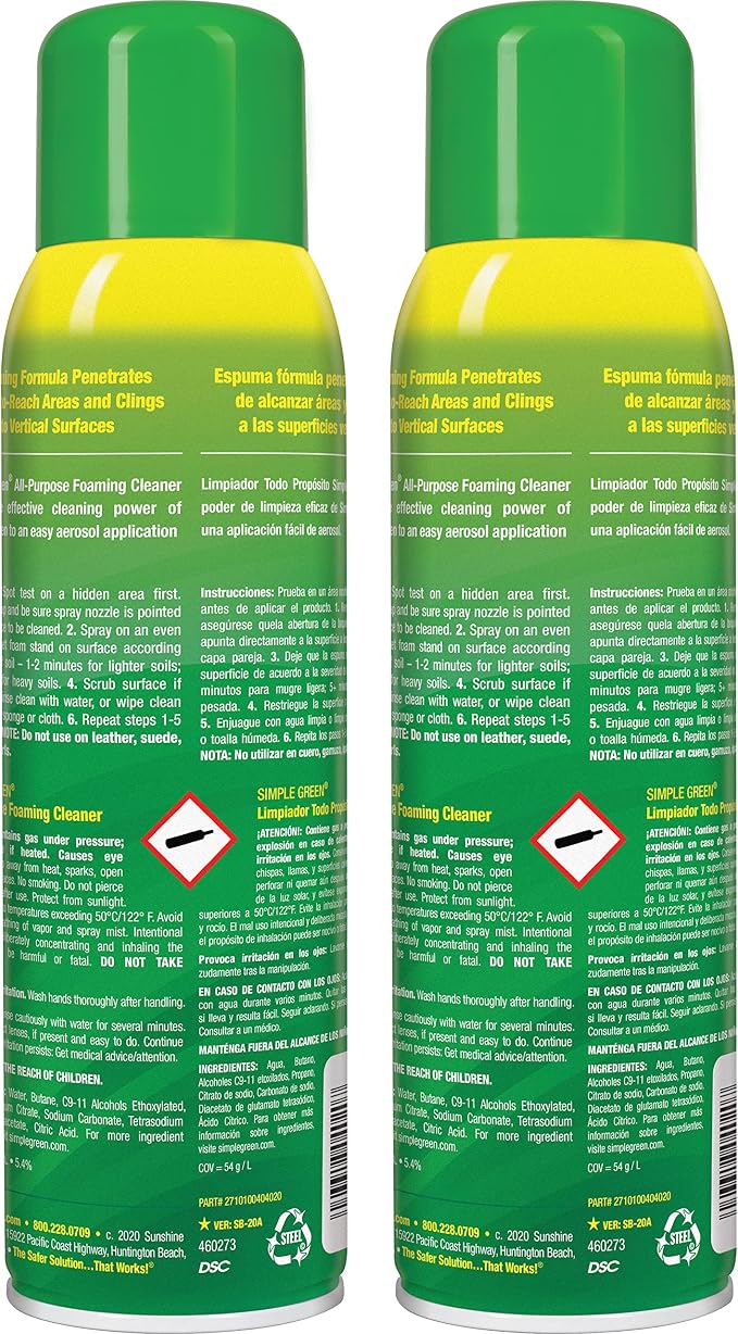 Simple Green All-Purpose Foaming Aerosol Cleaner, All-Purpose Cleaning and - Image 7