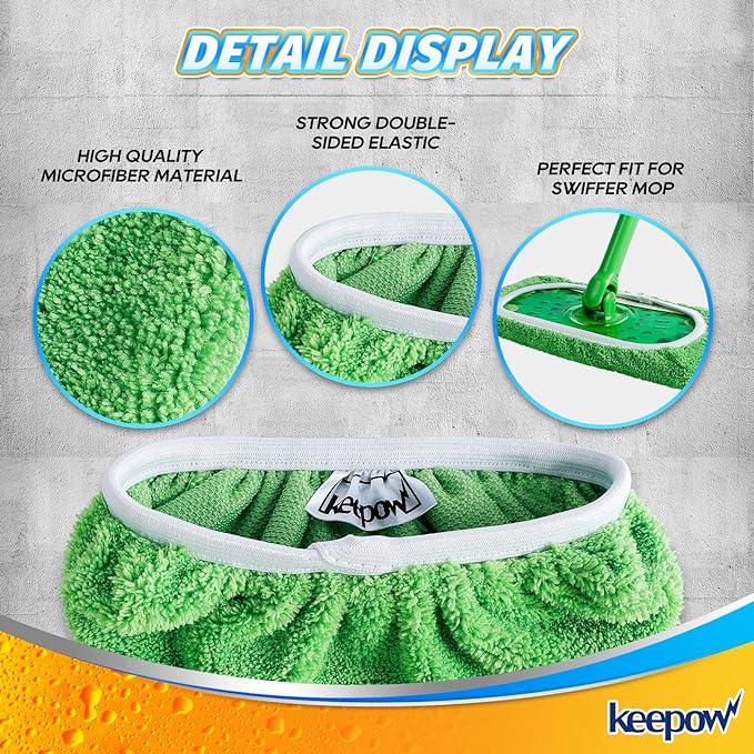 KEEPOW Reusable Wet Pads Refills Compatible - Image 4