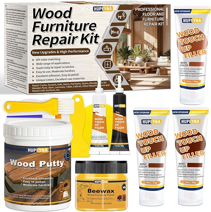 Wood Repair Kit, Wood Furniture Repair Kit, Wood Filler, Wood Putty and by HUPEYNA