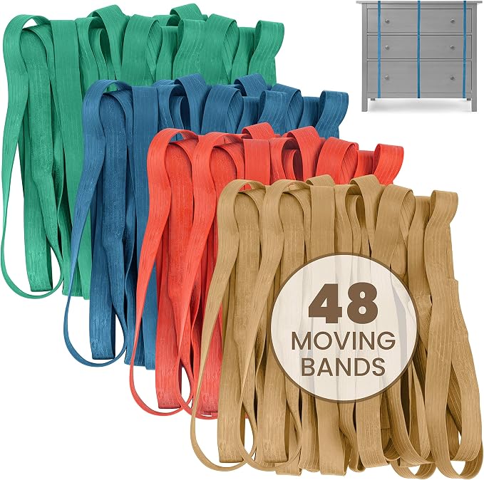 kitchentoolz 48 Pack Mover Bands – Extra Large Rubber Bands - Image 2