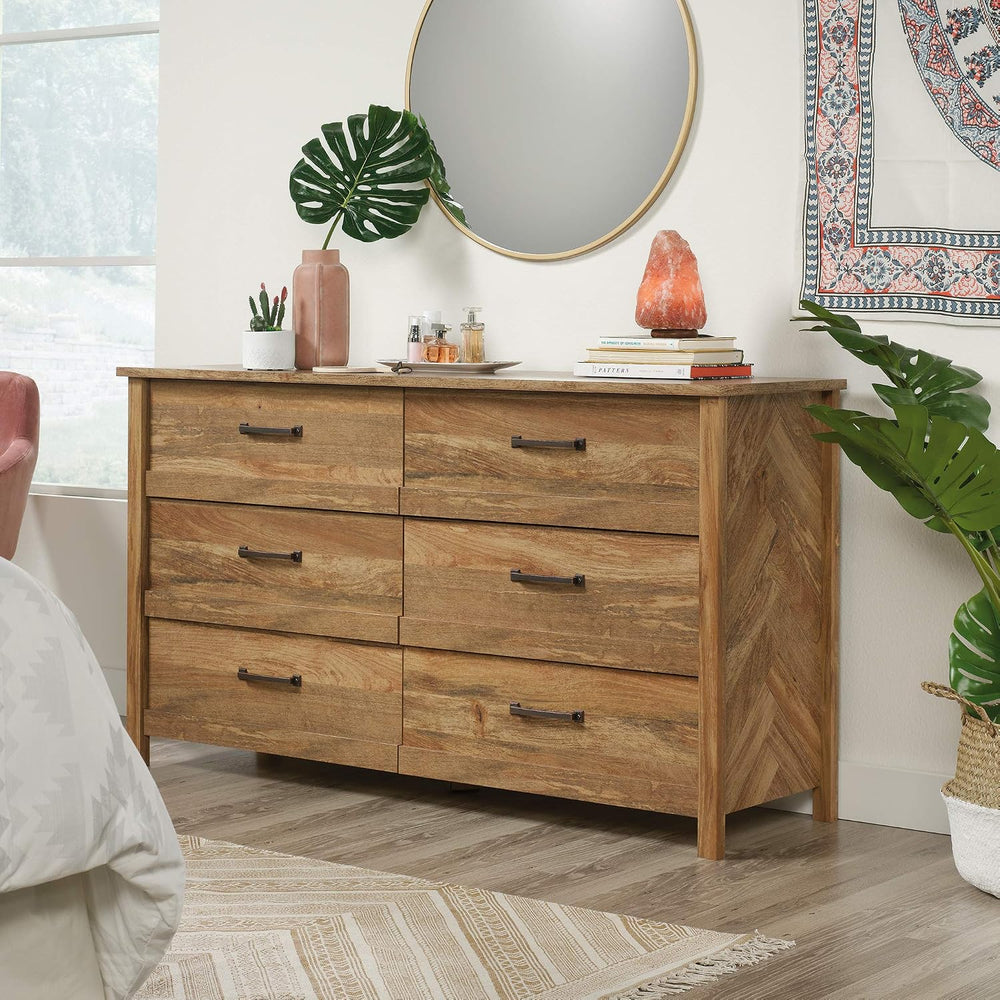 Sauder Cannery Bridge 6 Drawer Dresser Bedroom Dresser Chest of Drawers Woode...