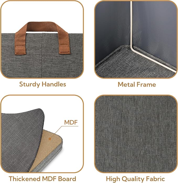 GRANNY SAYS Closet Storage Baskets, Collapsible Fabric Storage Bins - Image 4