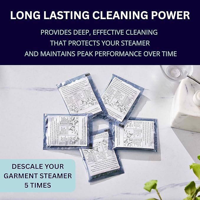 Garment Steamer Descaling Solution Decalcifier Packets - Image 5