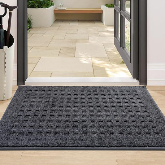 BEQHAUSE Waffle Door Mats Indoor 24"x36", Dog Mat by BEQHAUSE