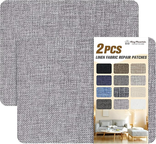 Coarse Linen Repair Patches, Self-Adhesive Linen Fabric Patches, 8X11 inch 2 PCS by ForABetterHomeLife
