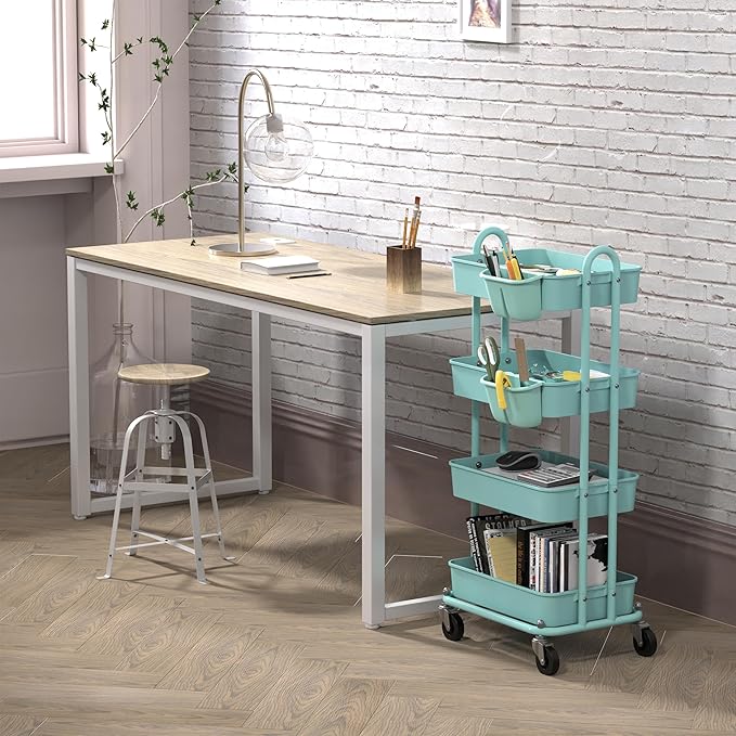 Simple Houseware 4-Tier Multifunctional Rolling Utility Cart - Image 3