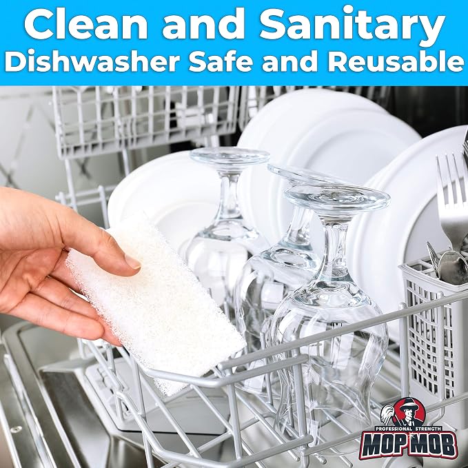 Non-Scratch, Super Long-Lasting Scrubbing Pad 5 pk, 10x4.5in. Best Reusable - Image 8