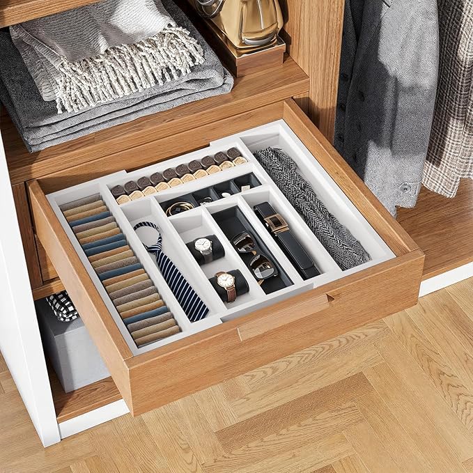 Pipishell Bamboo Expandable Drawer Organizer - Image 6