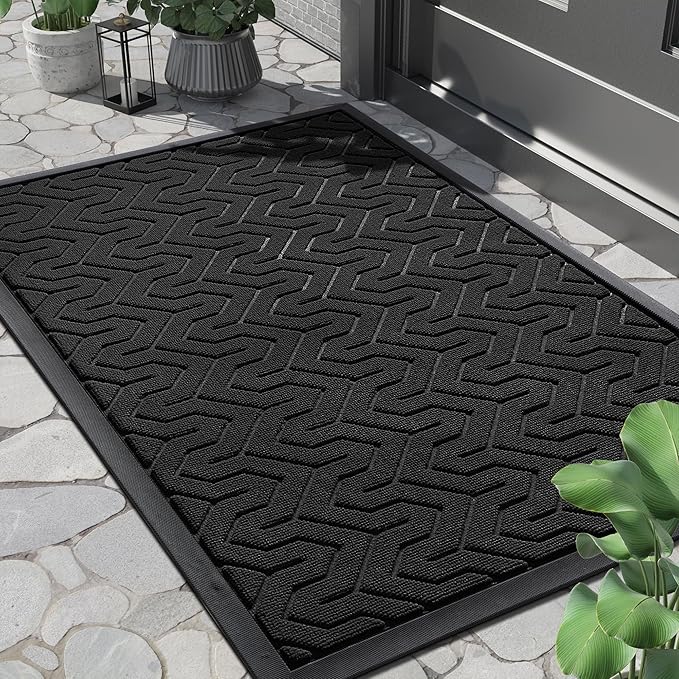 Yimobra Front Door Mat Outside Entrance 29.5x17, Waterproof Heavy Duty Outdoor by Yimobra