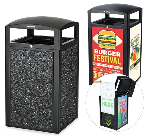 Alpine Outdoor Commercial Trash Can by AlpineIndustries