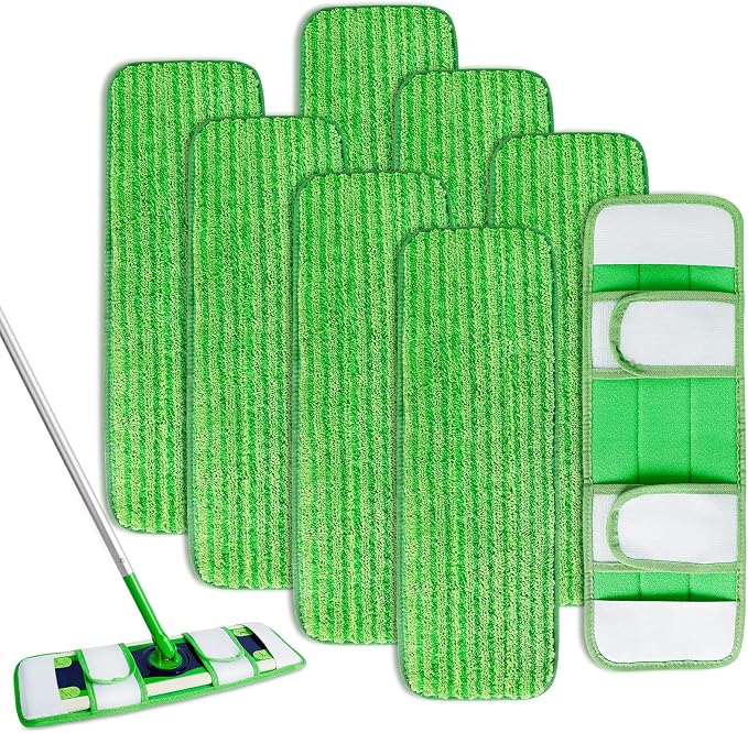 KEEPOW Microfiber Pads for Swiffer XL, Heavy Duty Dry Sweeping Cloths for by KEEPOW